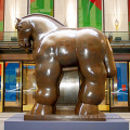 Outdoor replica Fernando Botero modern bronze large fat horse sculpture